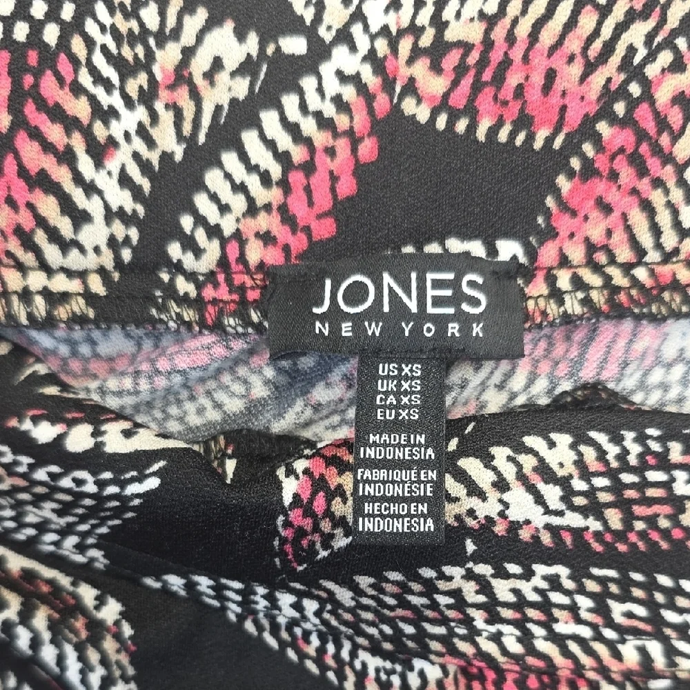 Jones New York Abstract Print Wide Leg Pants Size XS NWT